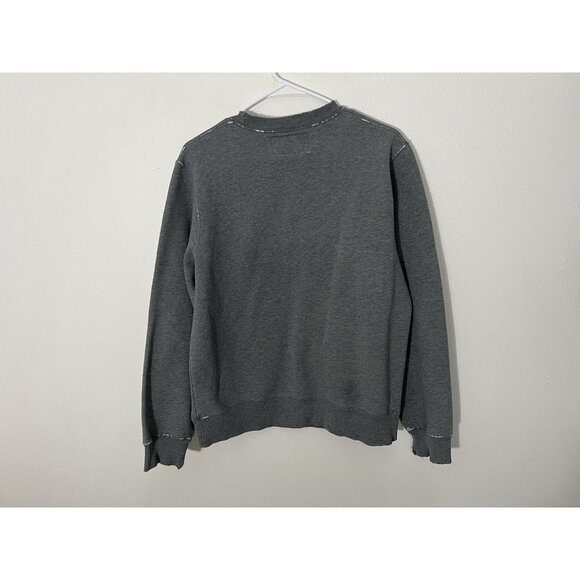 Vintage Gray Abercrombie And Fitch Mens Crewneck Sweatshirt Small Distressed - Picture 7 of 12